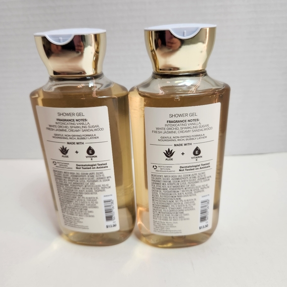 🆕️ WARM VANILLA SUGAR Shower Gel  (2) 10oz Bottles BBW NEW - Picture 2 of 3